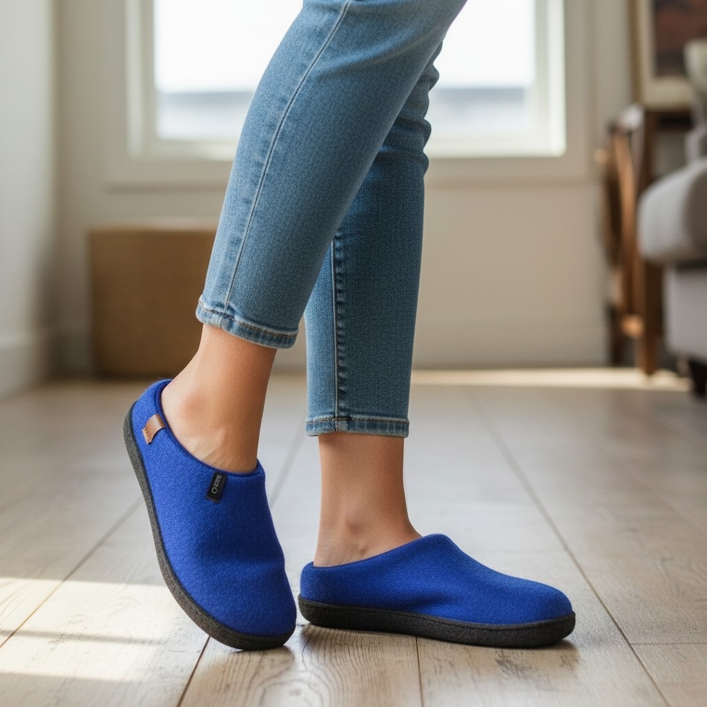 THC Pantoffel Slipper blau 6