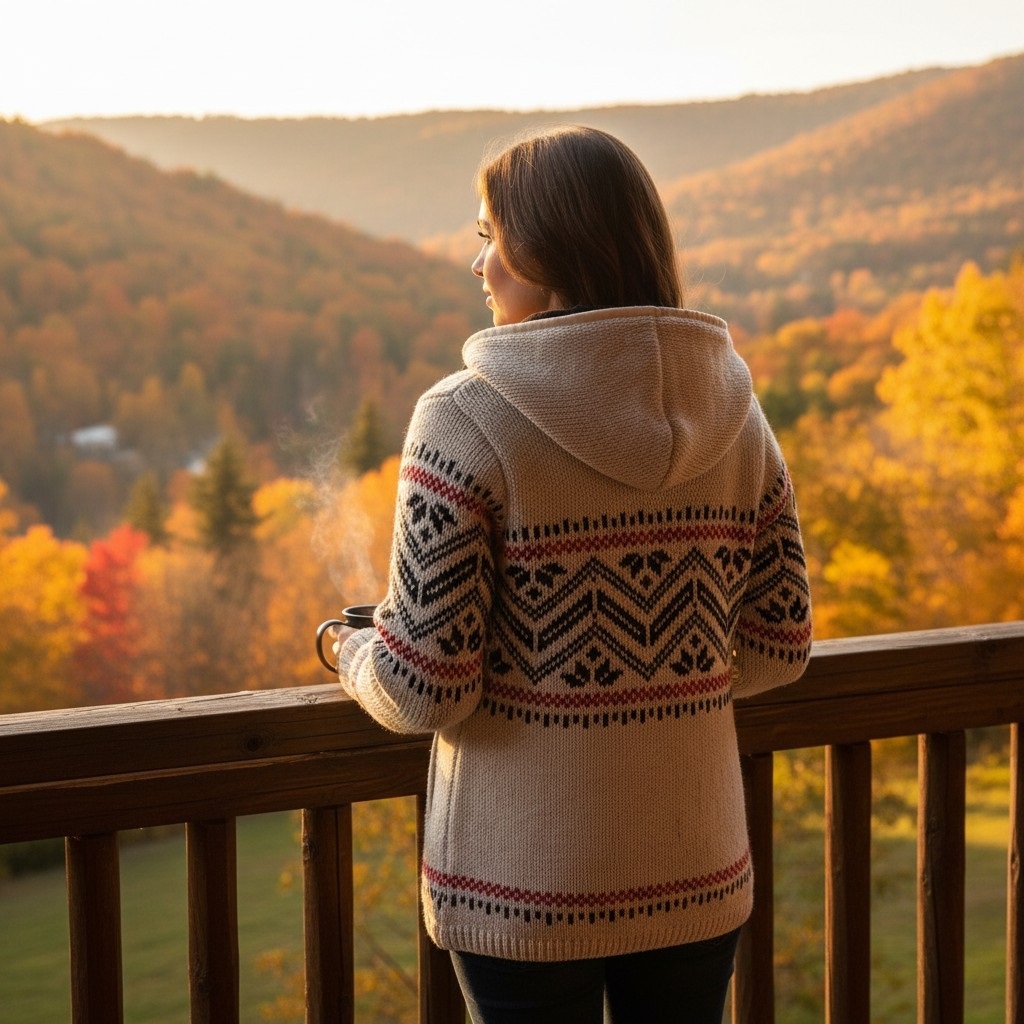 THC Schafwollstrickjacke Baumwollfutter 858 6