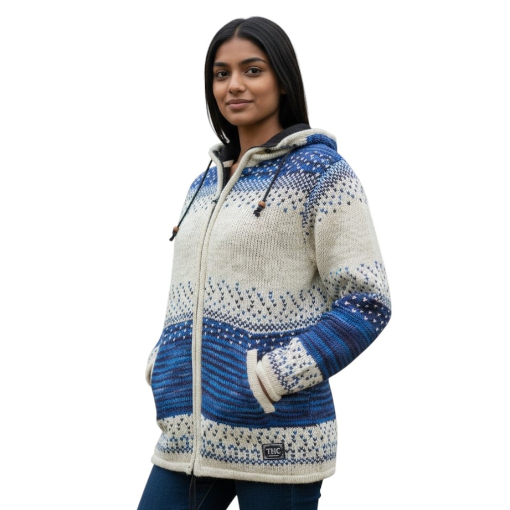 THC Schafwollstrickjacke Baumwollfutter 861 5