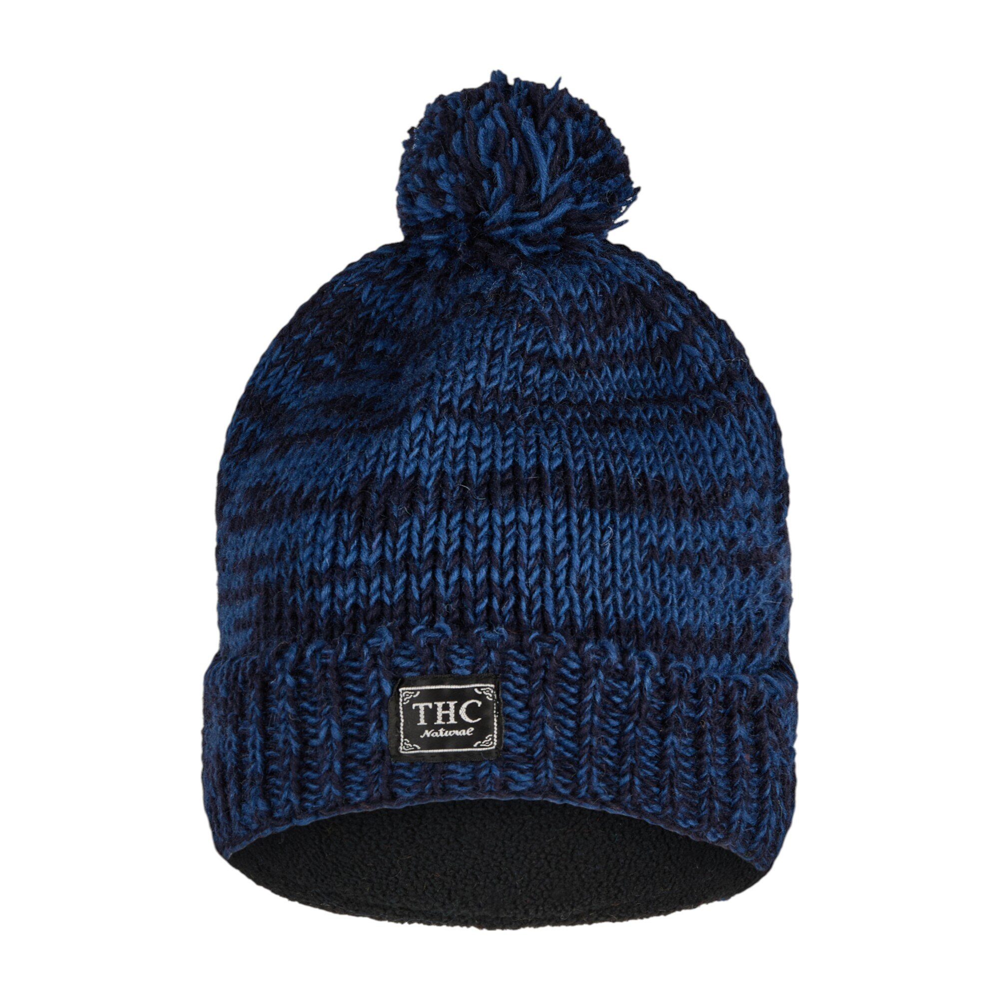 THC Schafwoll Pudelmütze 716 blau