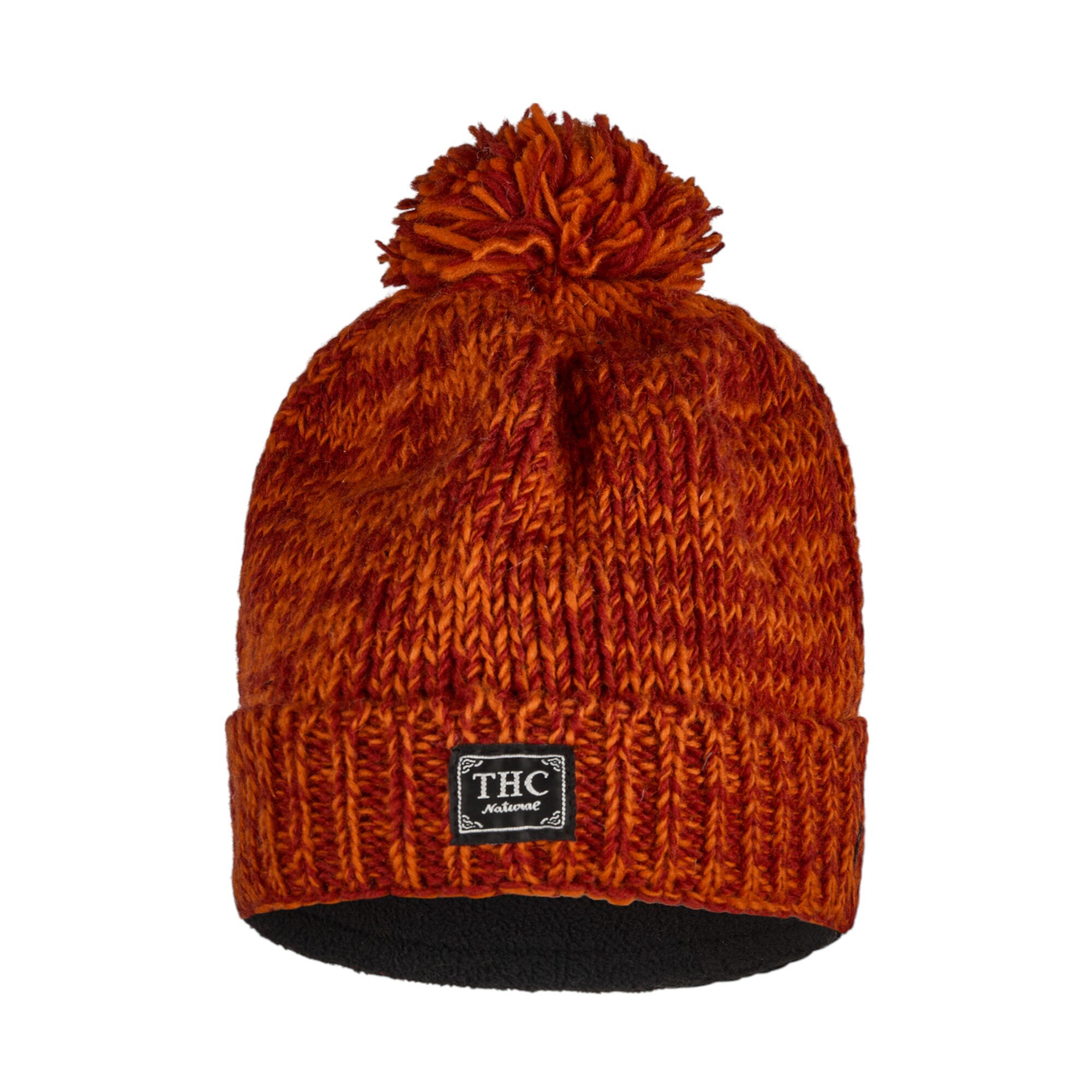 THC Schafwoll Pudelmütze 719 orange
