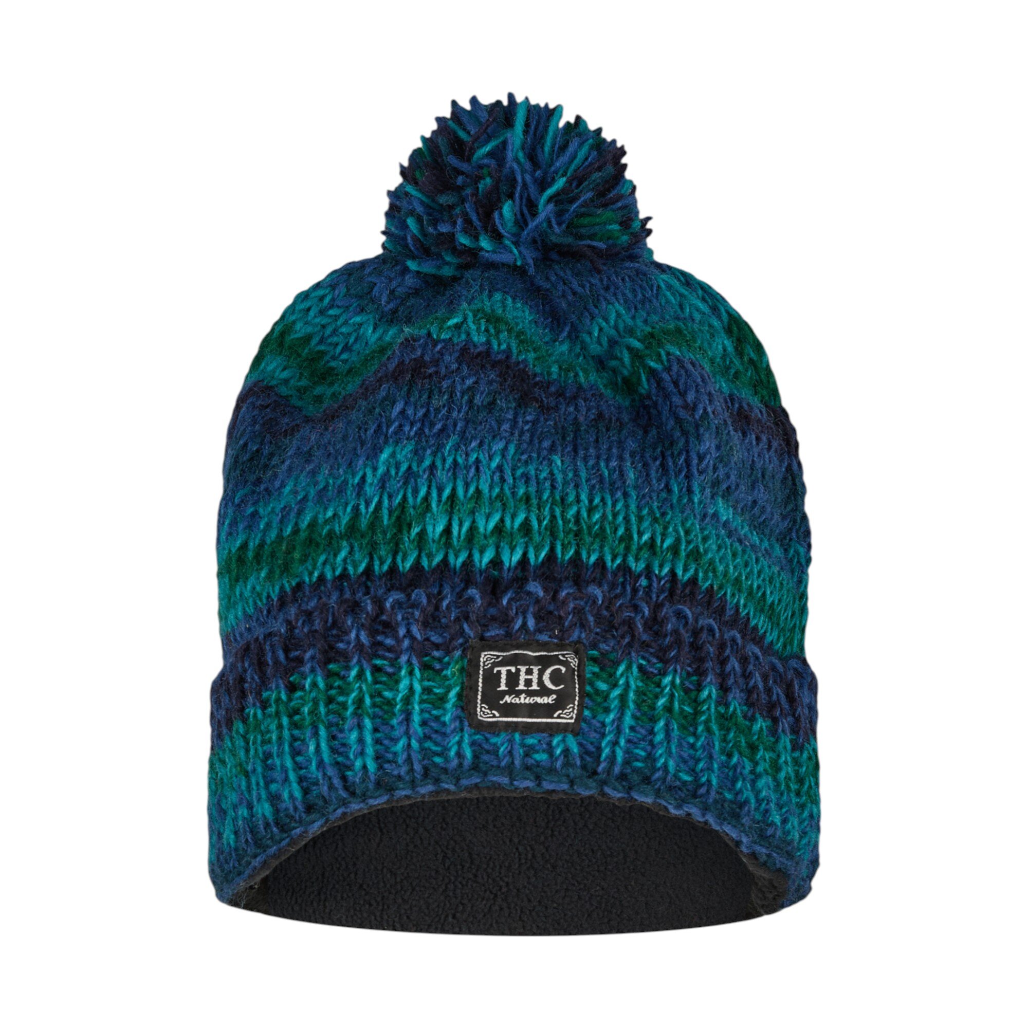 THC Schafwoll Pudelmütze 806 blau
