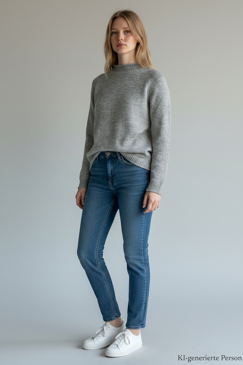 THC Feinstrick Wollpullover 002 KI-Generiert Modell 2