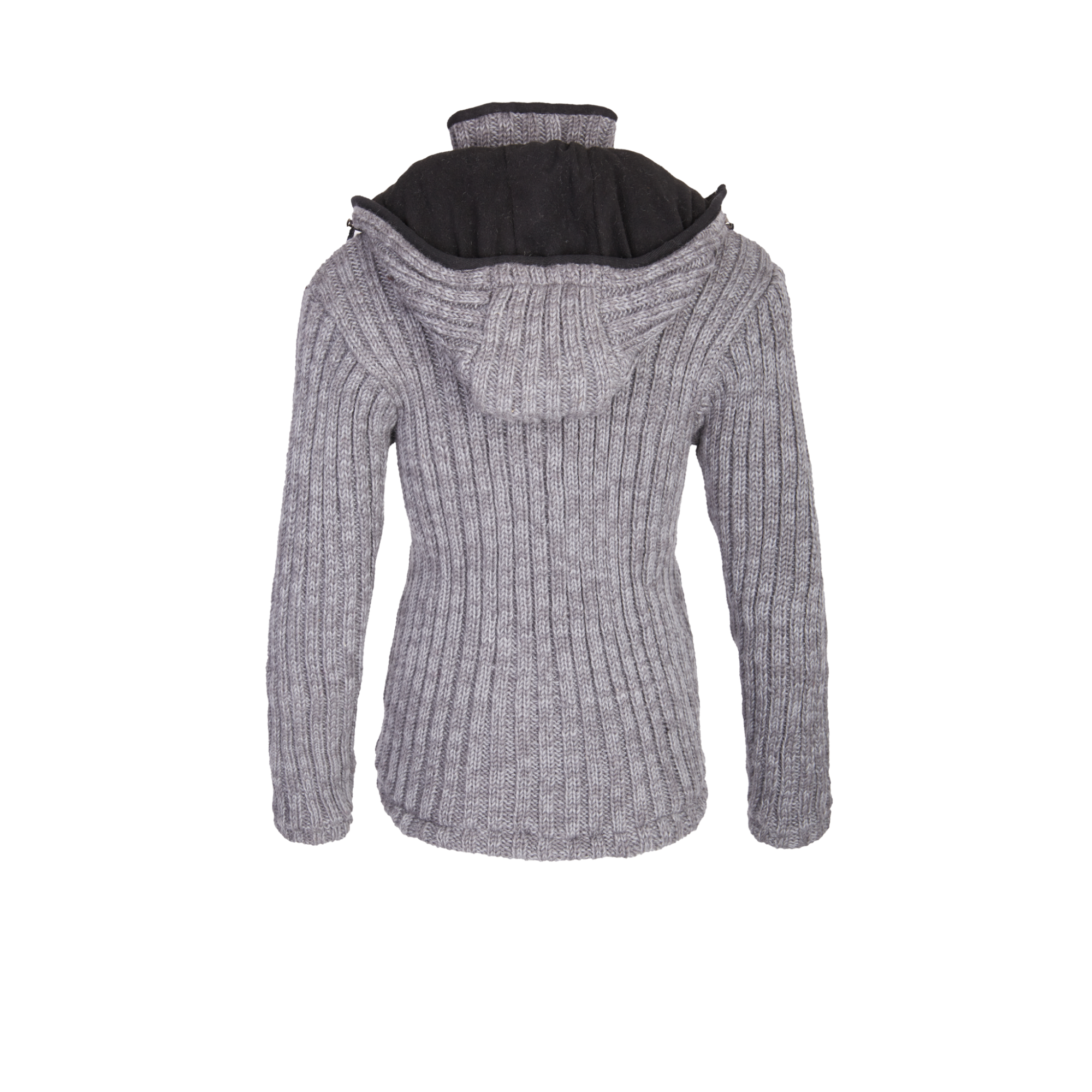 THC Schafwoll Strickjacke grau 725 3