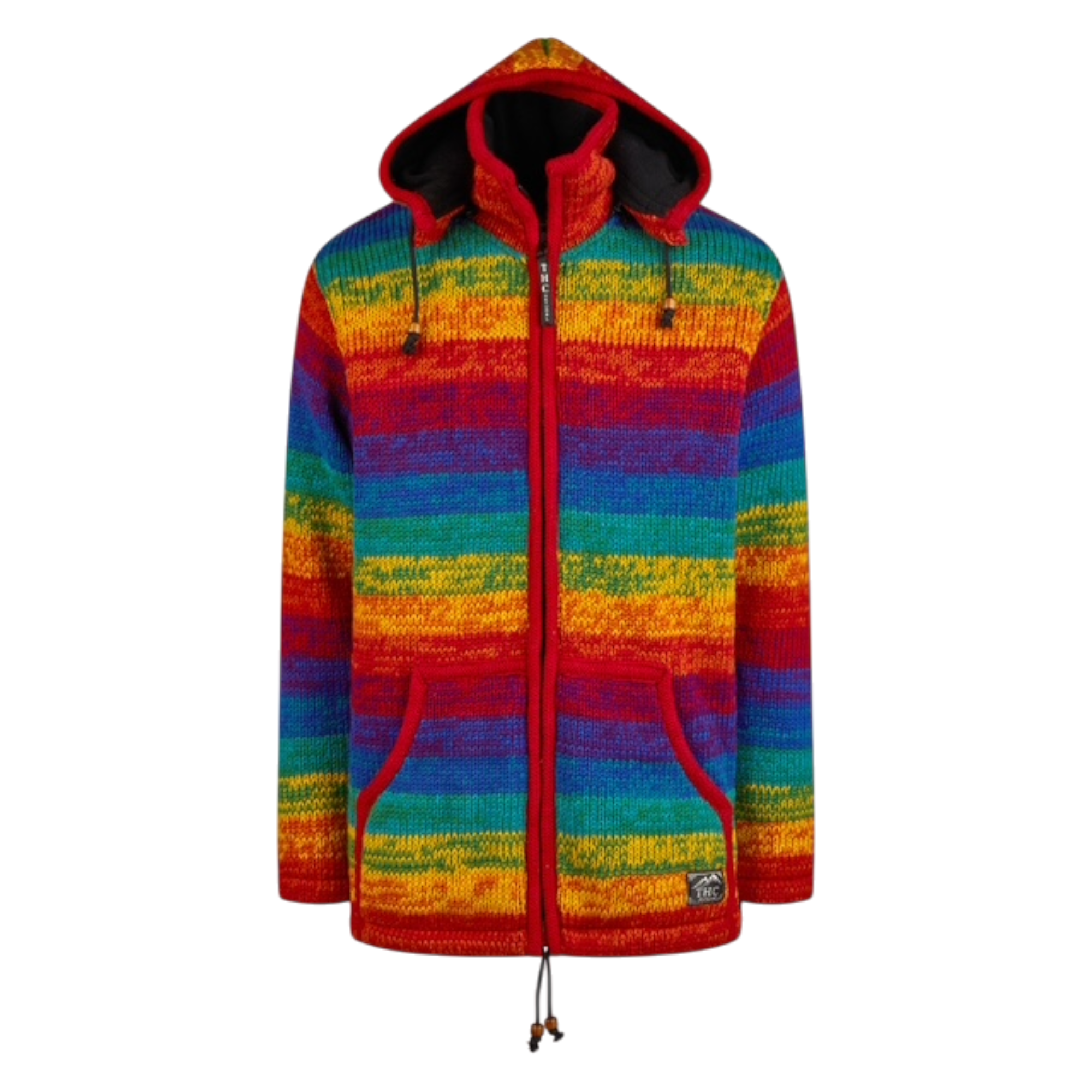 THC Schafwollstrickjacke 620 Rainbow