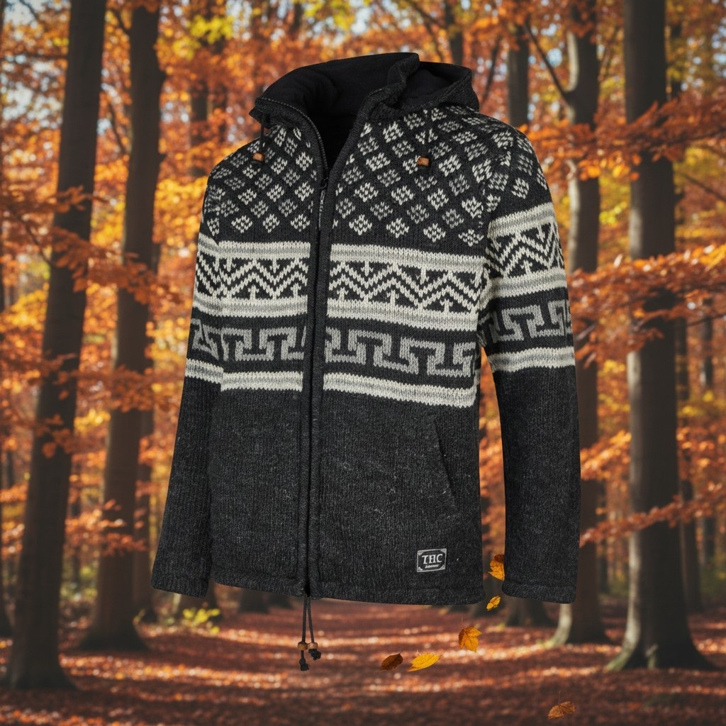 THC Schafwollstrickjacke Baumwollfutter 852 6
