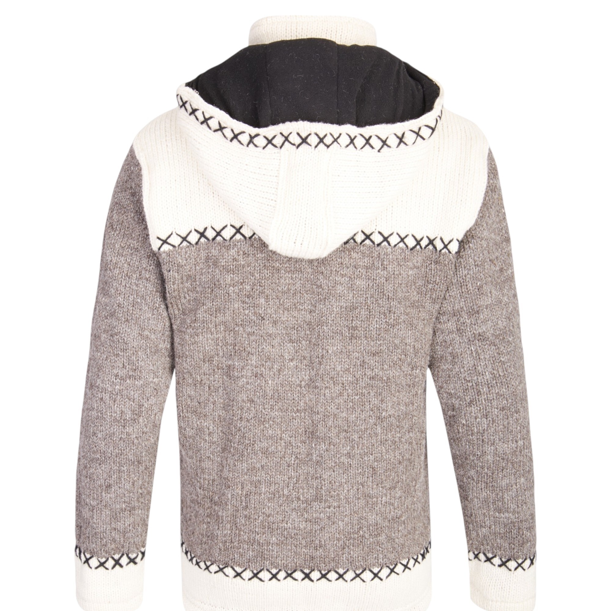 THC Schafwollstrickjacke beige weiß 507