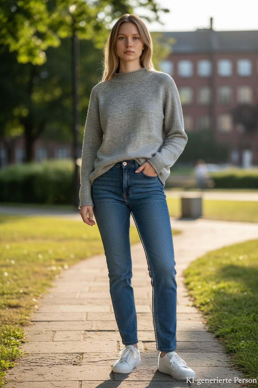 THC Feinstrick Wollpullover 002 KI-Generiert Modell 1