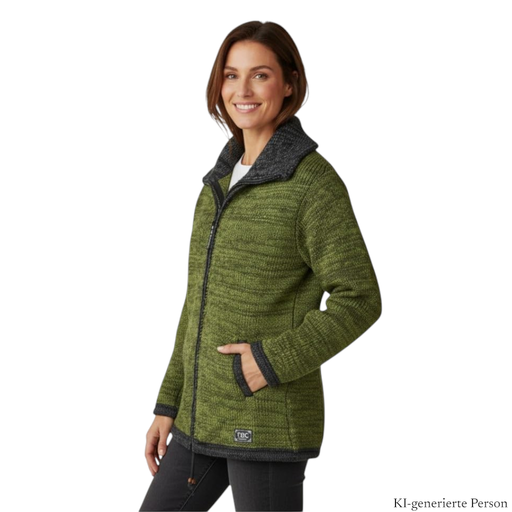 THC Schafwoll Strickmantel 904 KI-Generiert