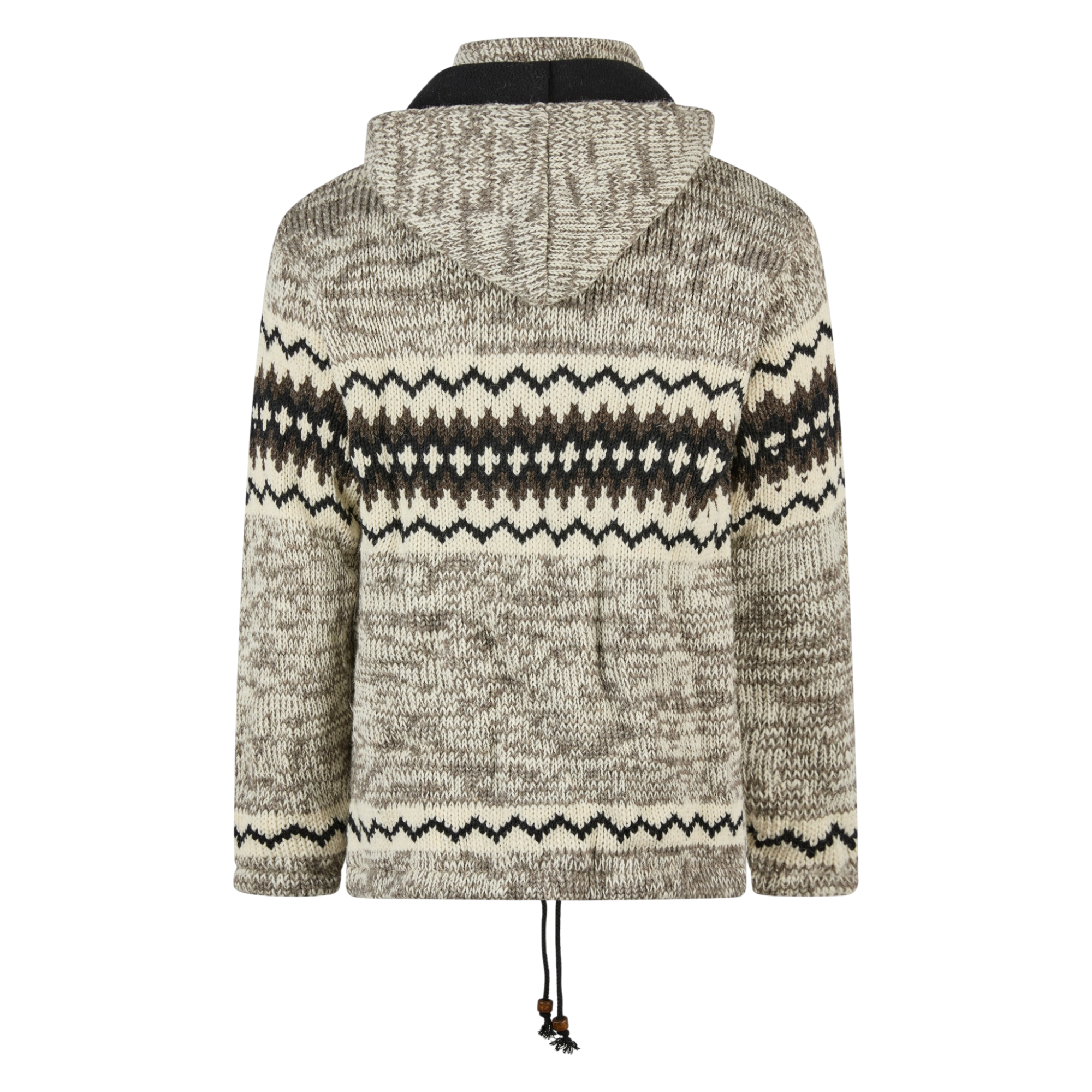 THC Schafwollstrickjacke Norweger grau meliert 608 – Bild 3
