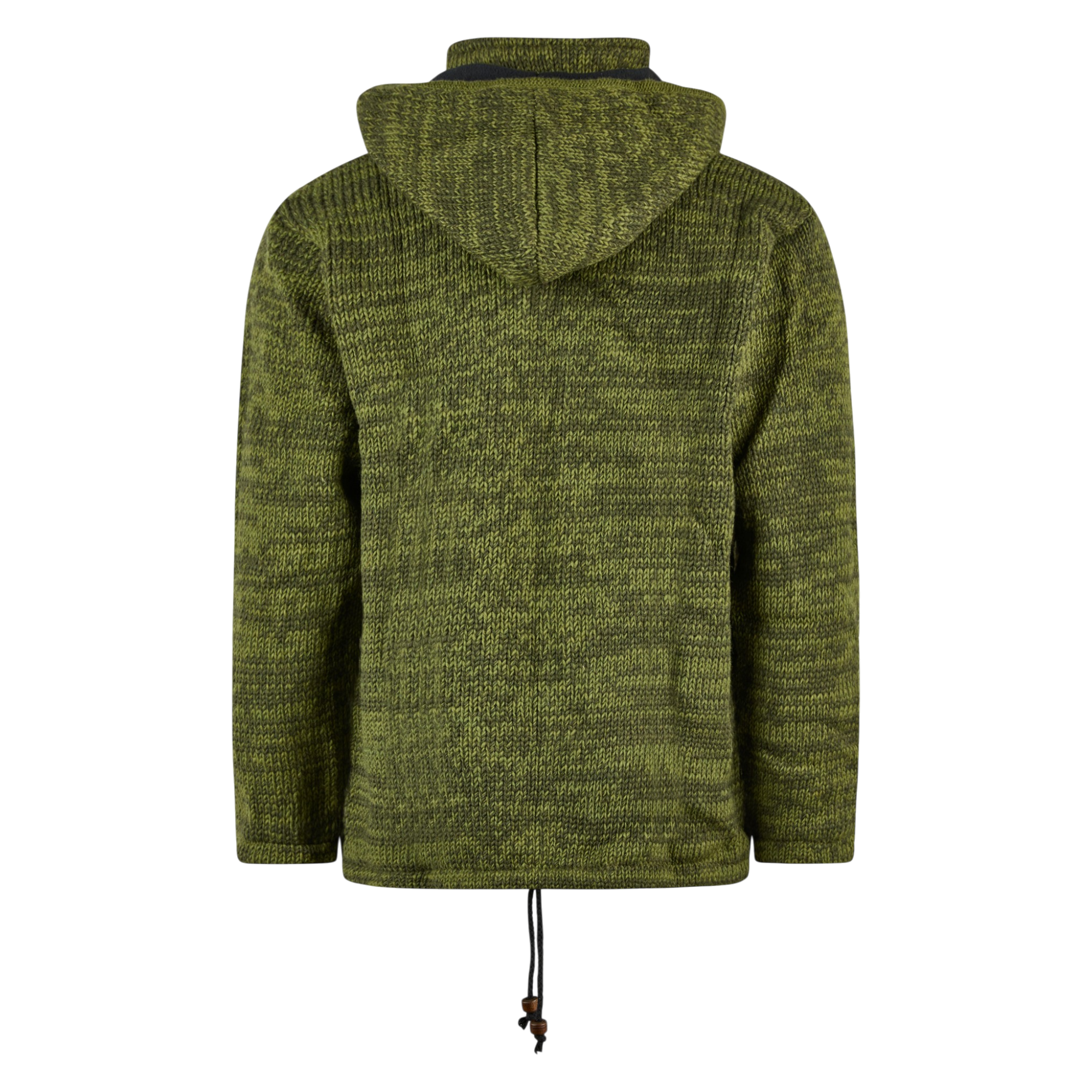 THC Schafwollstrickjacke 627 grün – Bild 3