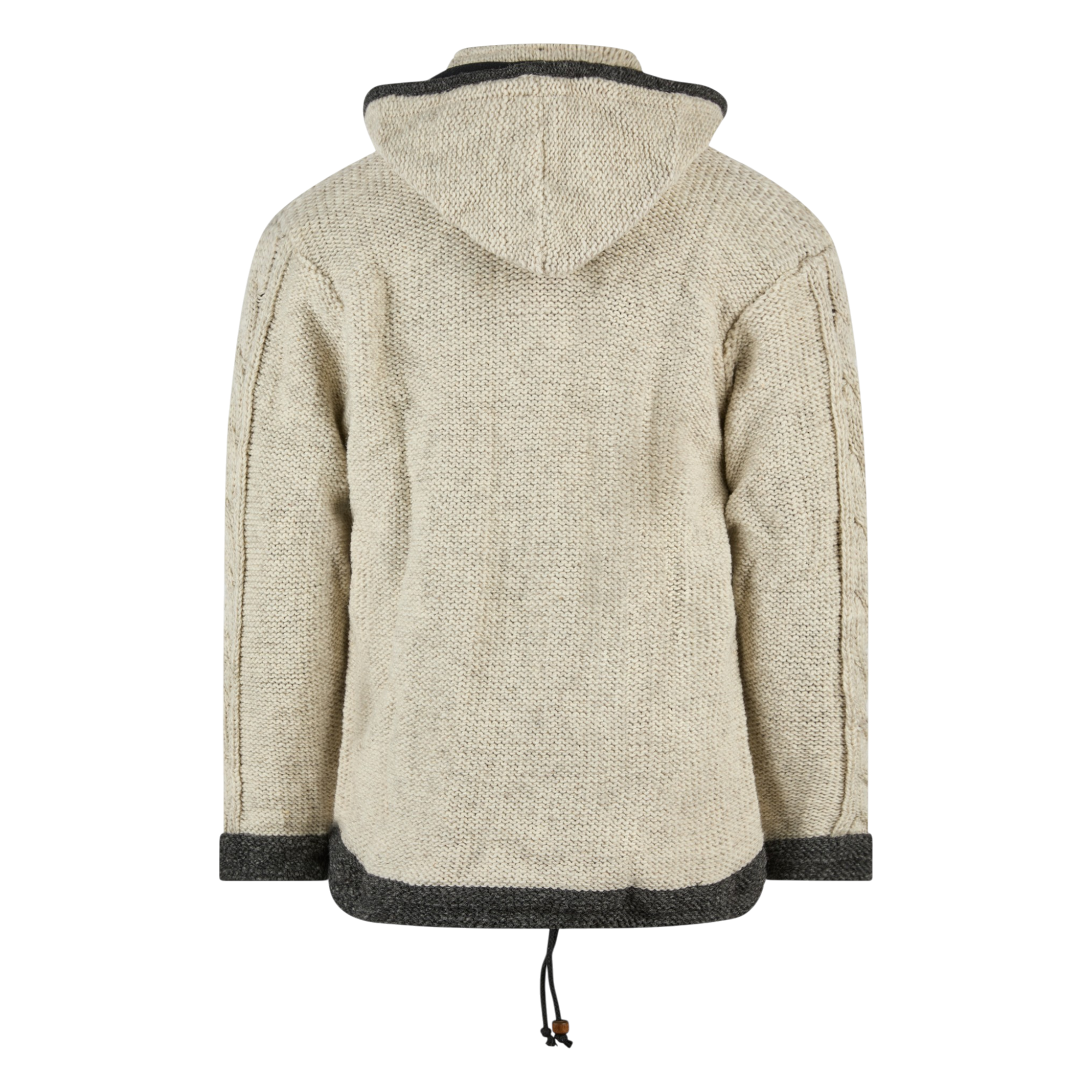 THC Schafwollstrickjacke 850 weiß – Bild 3