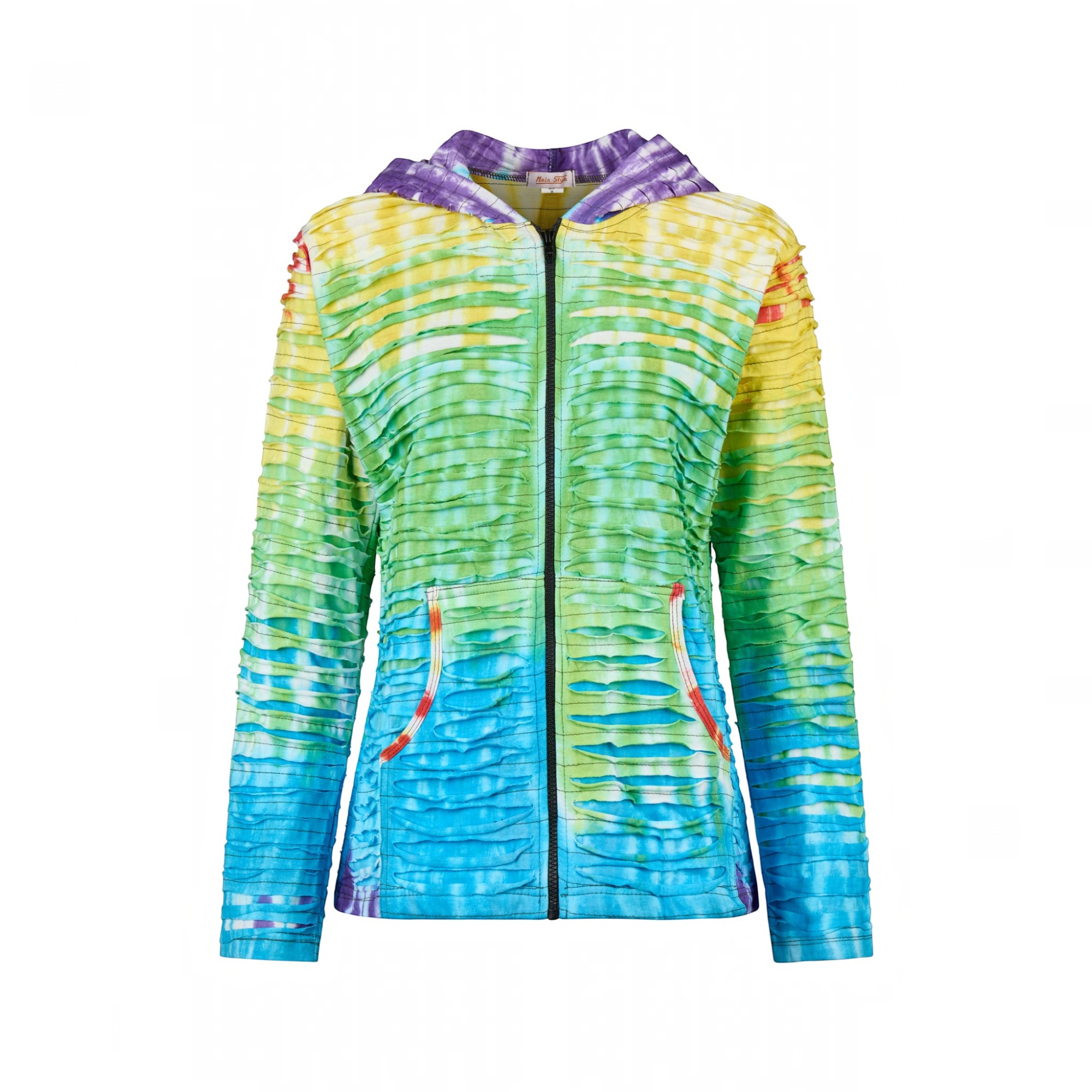 Baumwoll Patch Jacke Regenbogen