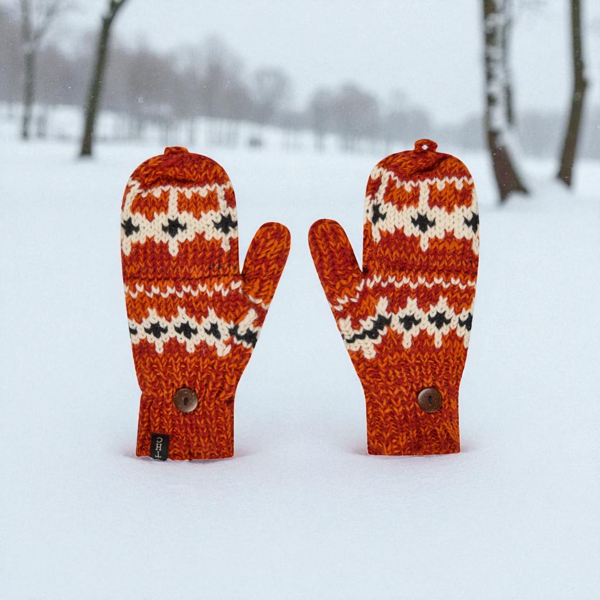 THC Klapphandschuhe 619 Norweger orange 4