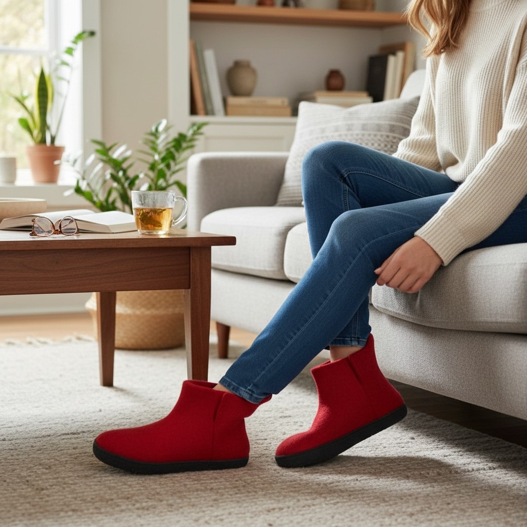 THC Pantoffel Stiefel Rot – Bild 6