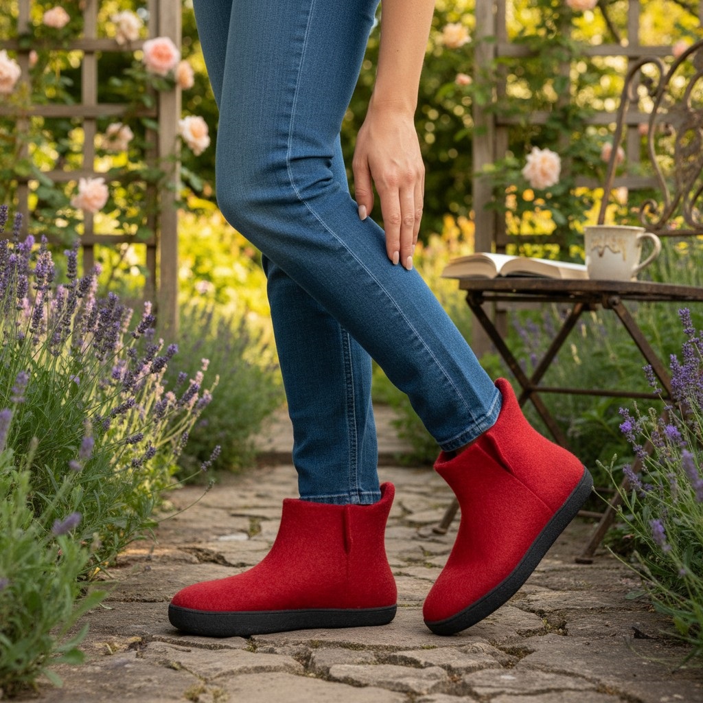 THC Pantoffel Stiefel Rot – Bild 7