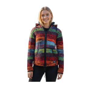 THC Schafwoll Strickjacke bunt 727 – Bild 5