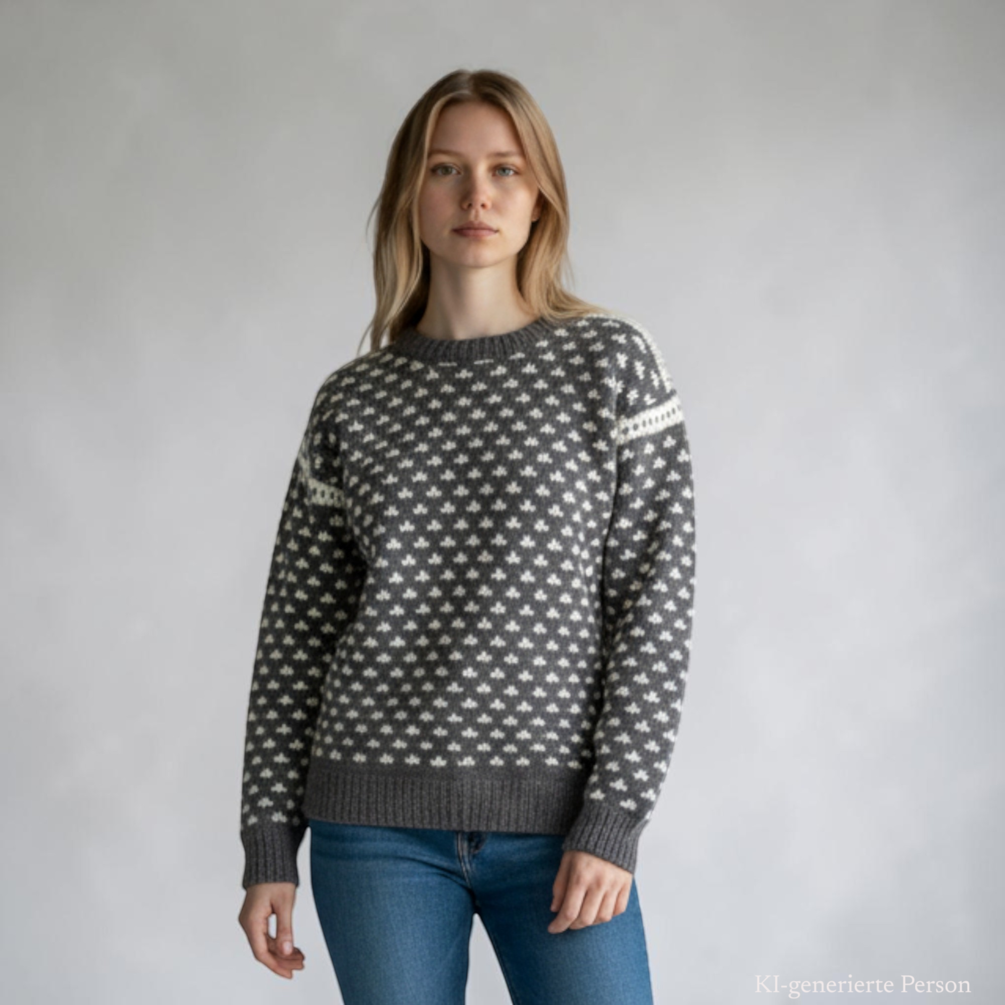 THC Feinstrick Wollpullover 131 KI-Generiert Modell 2