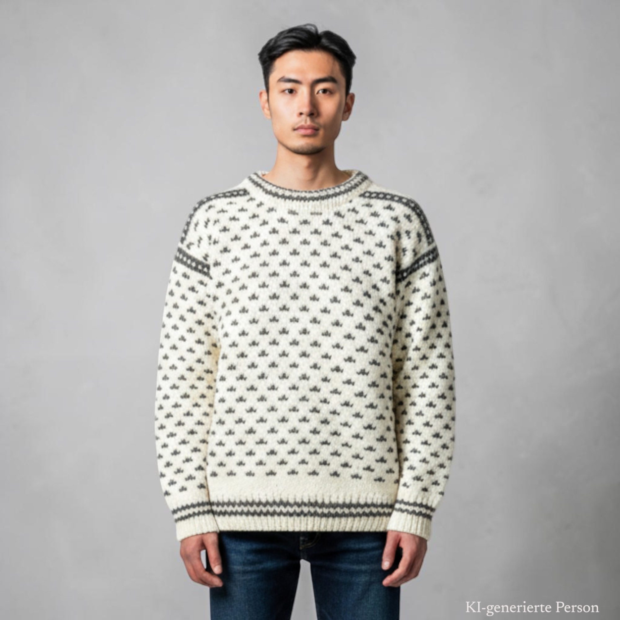 THC Feinstrick Wollpullover 130 KI-Generiert Modell 2