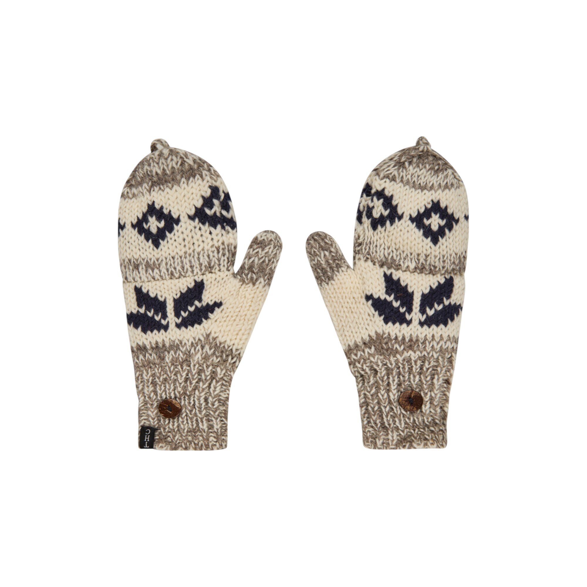 THC Klapphandschuhe 609 Norweger grau